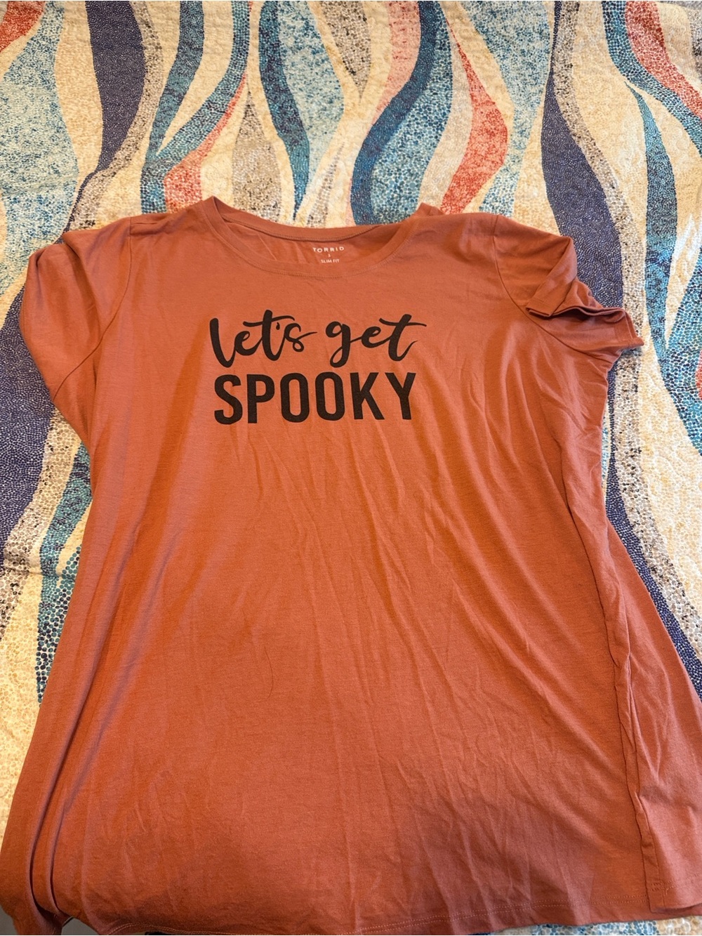 torrid Rust Orange 'Let's Get Spooky' Graphic Tee